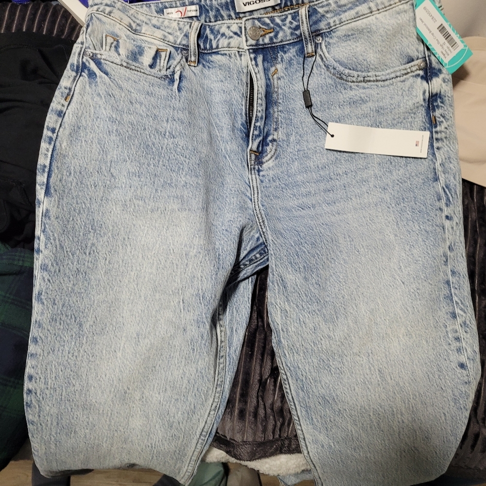 Vigoss High Rise Crop Bootcut Jean In Indigo